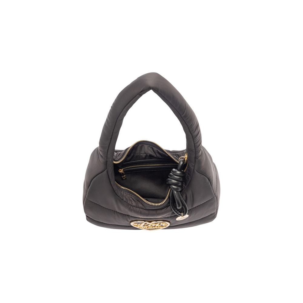 Love Moschino Schwarze Nylon-Handtasche