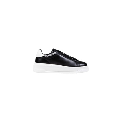 Love Moschino Schwarze und weiße Chunky Sneaker aus Synthetik