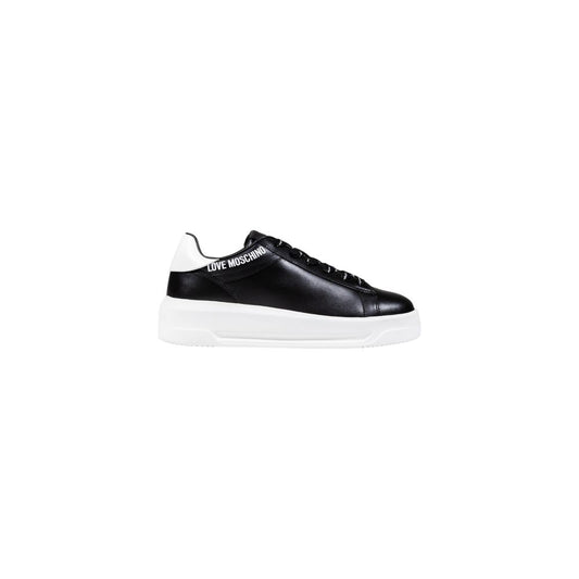 Love Moschino Schwarze und weiße Chunky Sneaker aus Synthetik