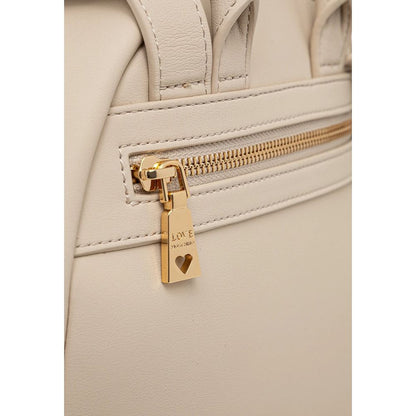 Love Moschino Beiger Rucksack aus Polyethylen