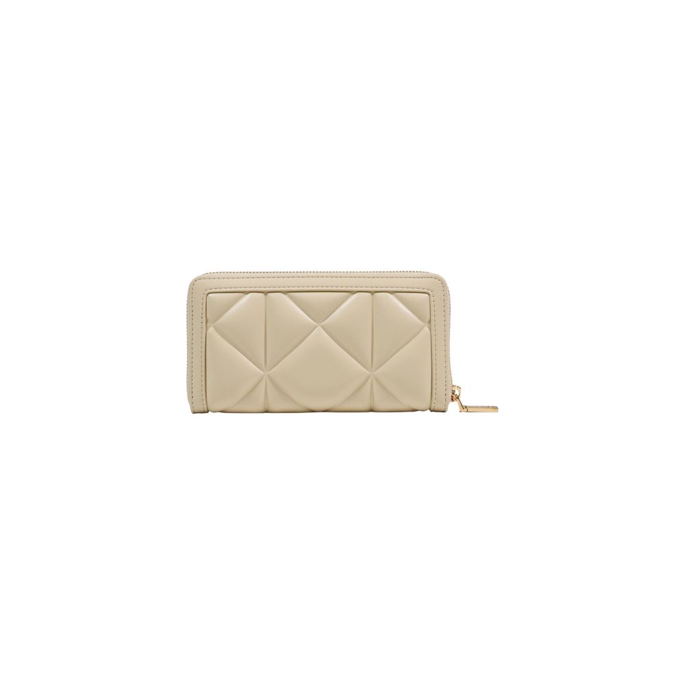 Love Moschino Creme Kunstleder-Portemonnaie