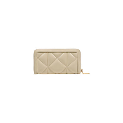 Love Moschino Creme Kunstleder-Portemonnaie