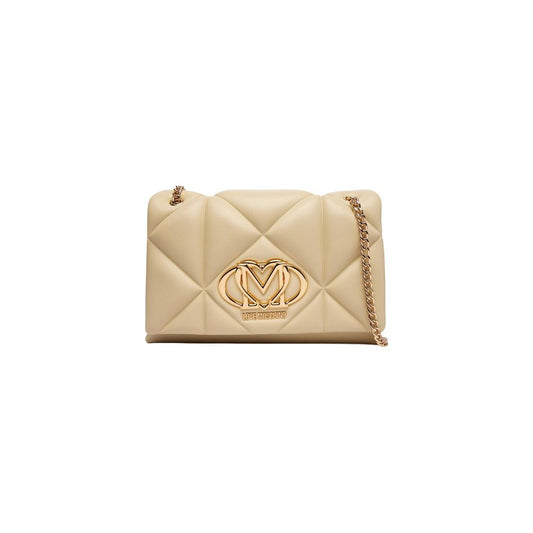 Love Moschino Beige Kunstleder Handtasche