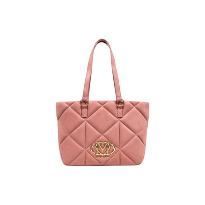 Love Moschino Handtasche aus rosa Wildleder