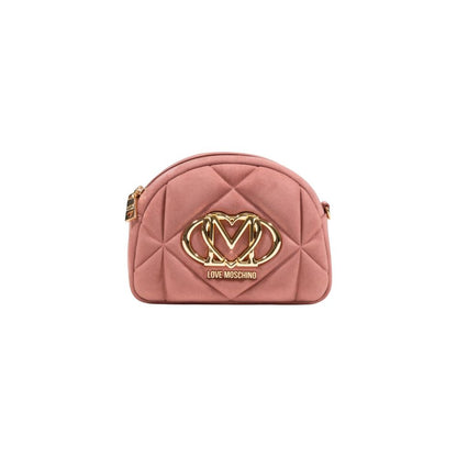 Love Moschino Handtasche aus rosa Wildleder
