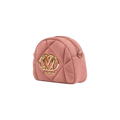 Love Moschino Handtasche aus rosa Wildleder