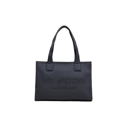 Love Moschino Schwarze Handtasche aus Polyethylen