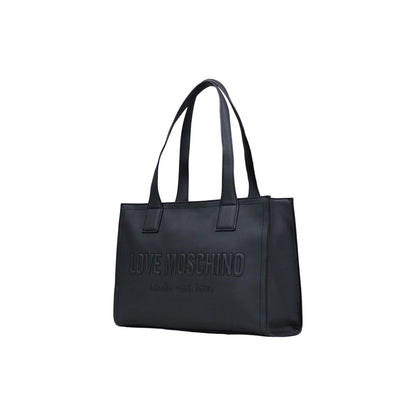 Love Moschino Schwarze Handtasche aus Polyethylen