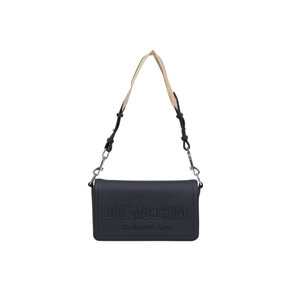 Love Moschino Schwarze Handtasche aus Polyethylen