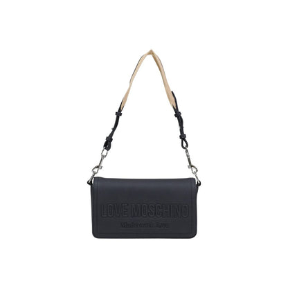 Love Moschino Schwarze Handtasche aus Polyethylen