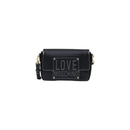 Love Moschino Schwarze Handtasche aus Polyethylen