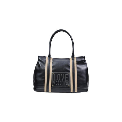 Love Moschino Schwarze Handtasche aus Polyethylen