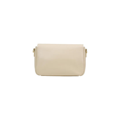 Love Moschino Cremefarbene Handtasche aus Polyethylen