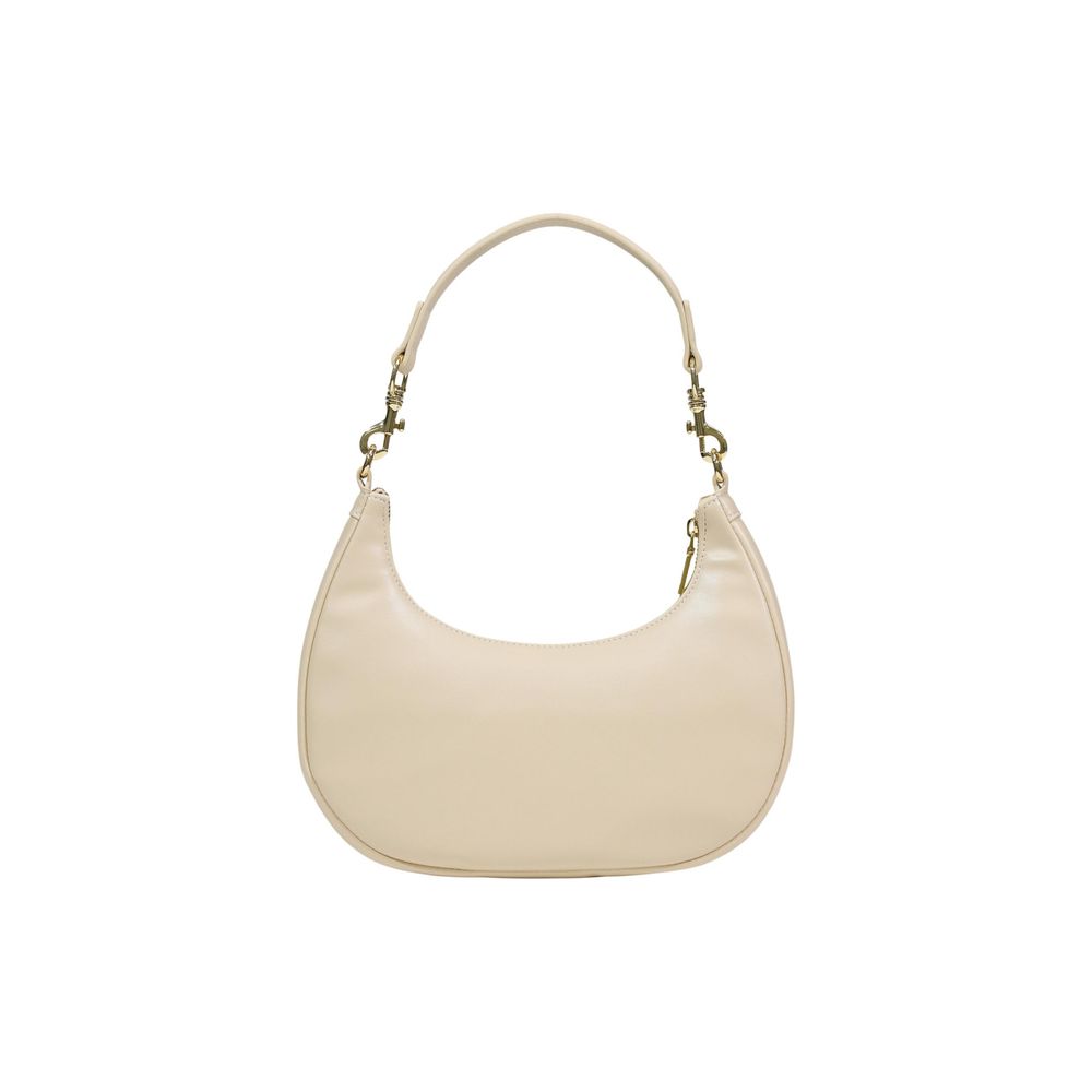 Love Moschino Cremefarbene Handtasche aus Polyethylen