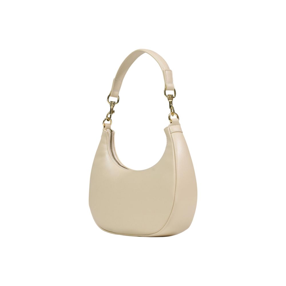 Love Moschino Cremefarbene Handtasche aus Polyethylen