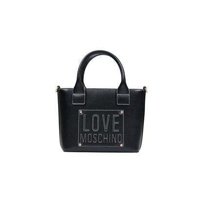 Love Moschino Schwarze Handtasche aus Polyethylen