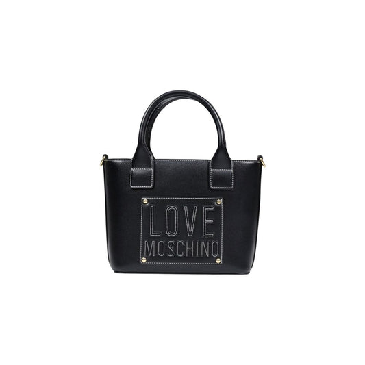 Love Moschino Schwarze Handtasche aus Polyethylen