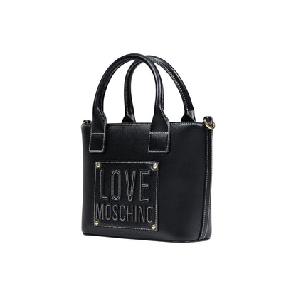 Love Moschino Schwarze Handtasche aus Polyethylen