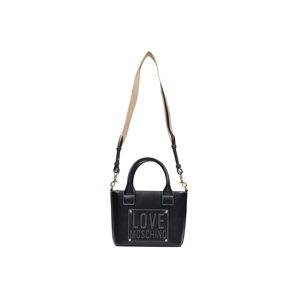 Love Moschino Schwarze Handtasche aus Polyethylen