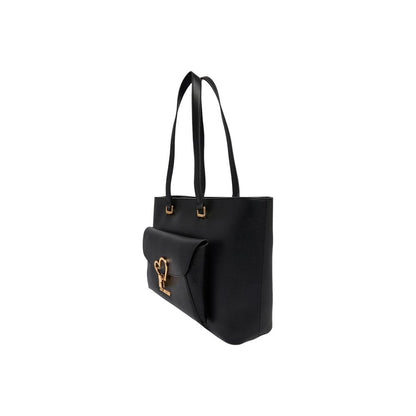 Love Moschino Schwarze Handtasche aus Polyethylen