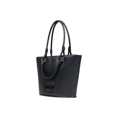 Love Moschino Schwarze Handtasche aus Polyethylen