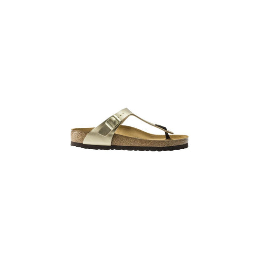 Birkenstock Goldfarbene Synthetik-Sandalen