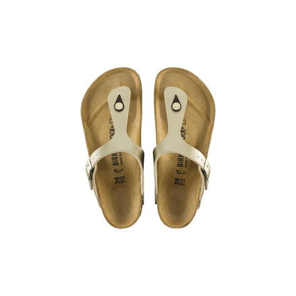 Birkenstock Goldfarbene Synthetik-Sandalen