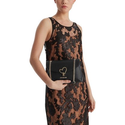Love Moschino Schwarze Handtasche aus Polyethylen