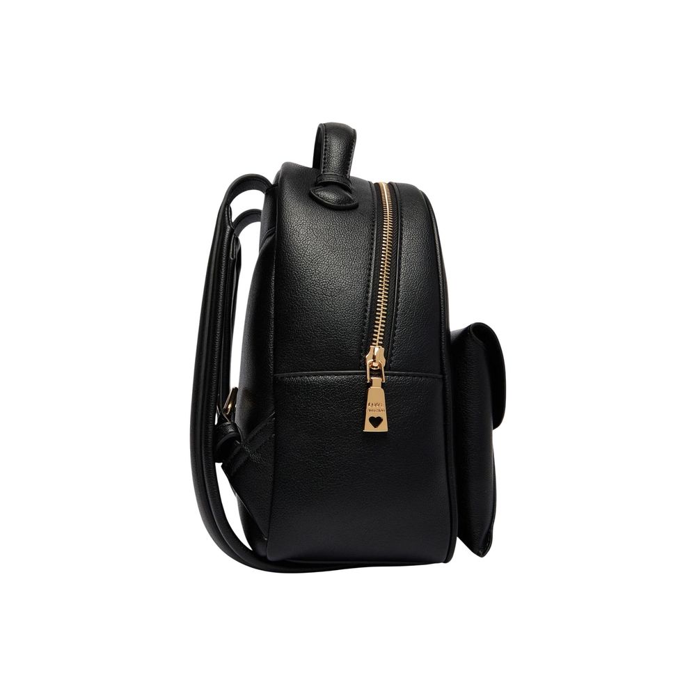Love Moschino Schwarzer Rucksack aus Polyethylen