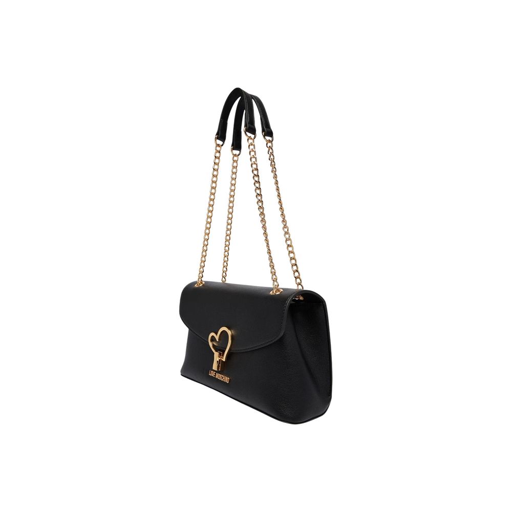Love Moschino Schwarze Handtasche aus Polyethylen