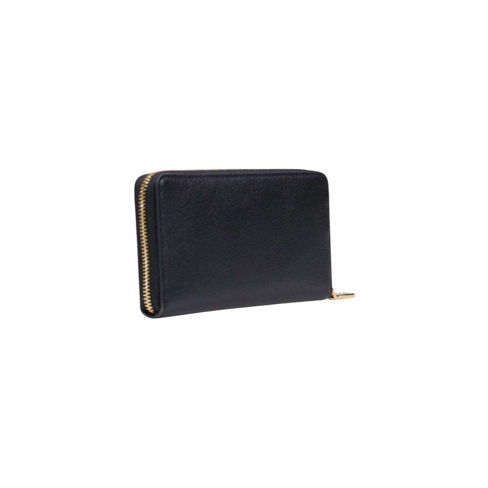 Love Moschino Schwarzes Portemonnaie aus Polyethylen
