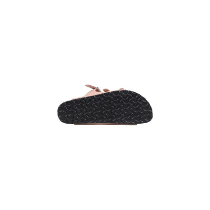 Birkenstock Mehrfarbige flache Ledersandalen