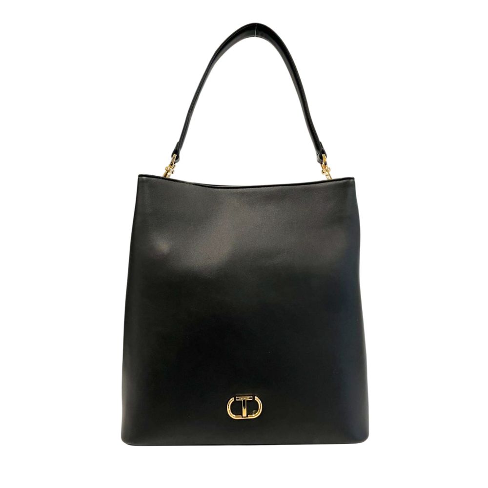 Twinset Schwarze Schultertasche aus PU für Damen