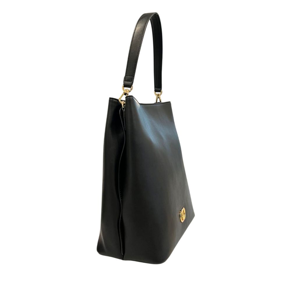 Twinset Schwarze Schultertasche aus PU für Damen