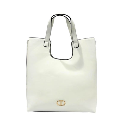Twinset Weiße Damenhandtasche aus PU