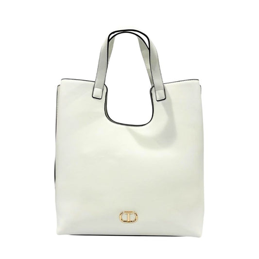Twinset Weiße Damenhandtasche aus PU
