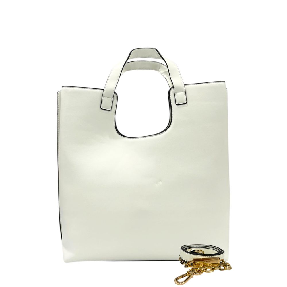 Twinset Weiße Damenhandtasche aus PU