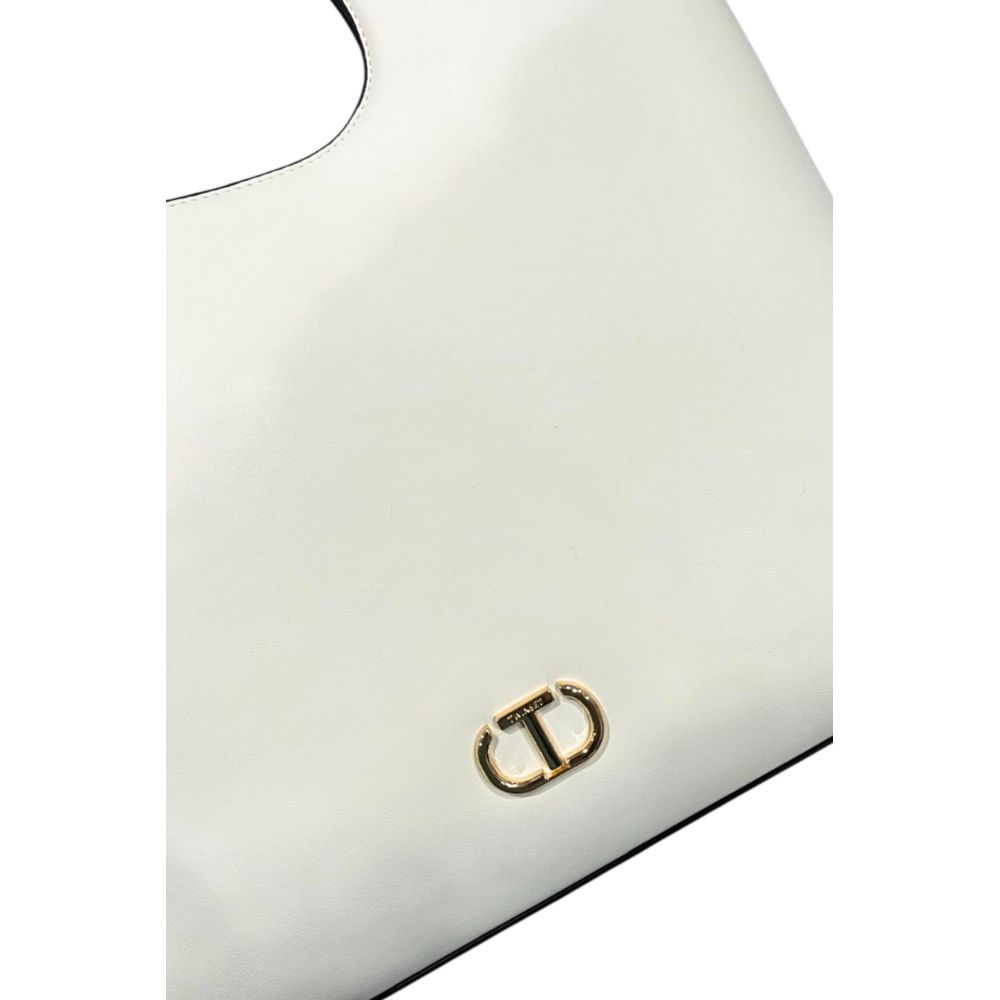 Twinset Weiße Damenhandtasche aus PU