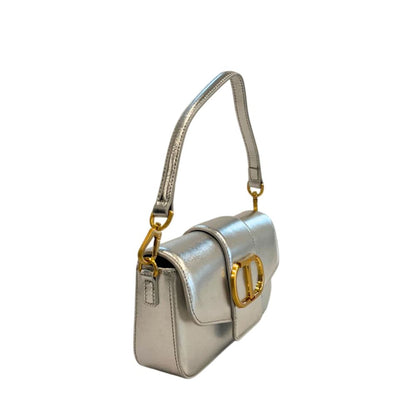 Twinset Silberne Damen-Umhängetasche aus PU