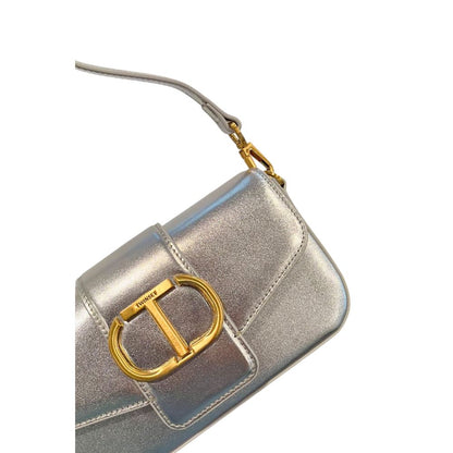 Twinset Silberne Damen-Umhängetasche aus PU