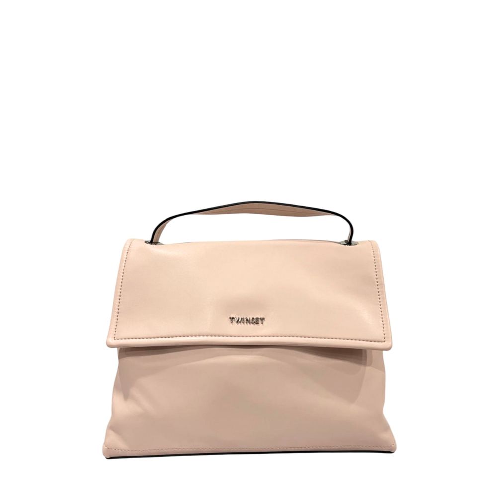 Twinset Damenhandtasche aus pinkfarbenem PU