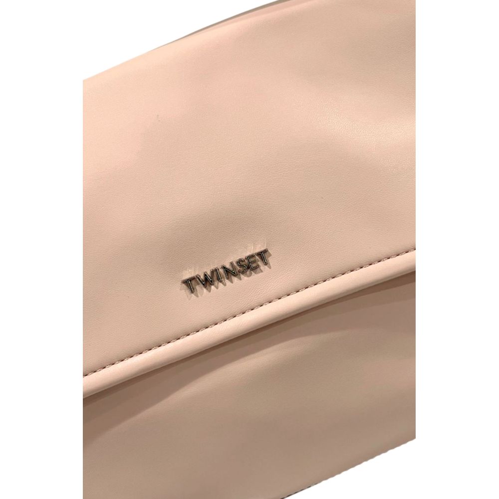Twinset Damenhandtasche aus pinkfarbenem PU