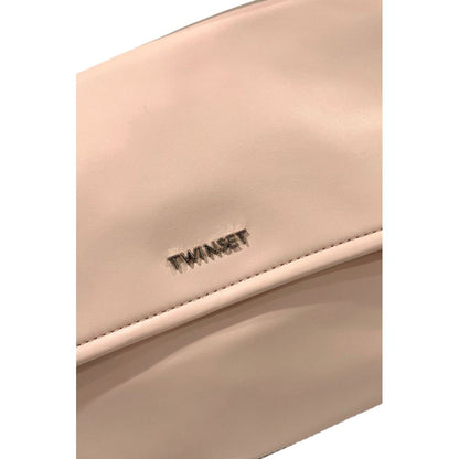 Twinset Damenhandtasche aus pinkfarbenem PU