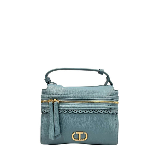 Twinset Blaue PU-Damenhandtasche