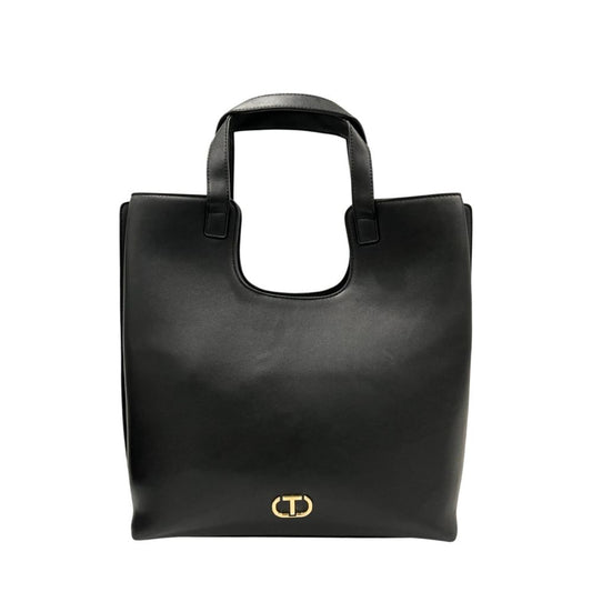 Twinset Schwarze Schultertasche aus PU für Damen