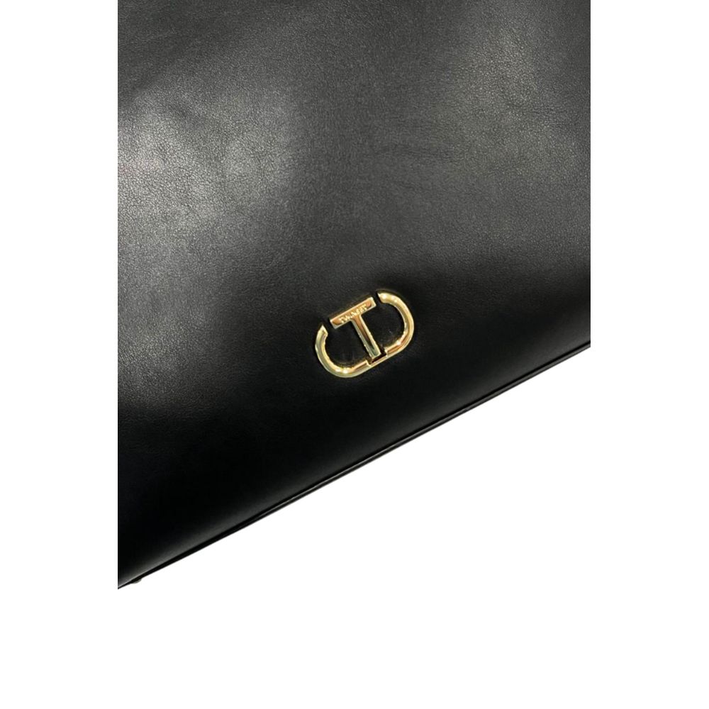 Twinset Schwarze Schultertasche aus PU für Damen