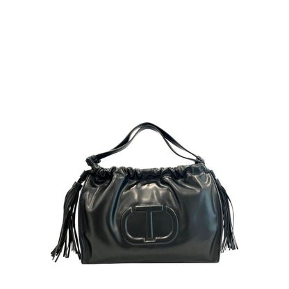 Twinset Schwarze Schultertasche aus PU für Damen