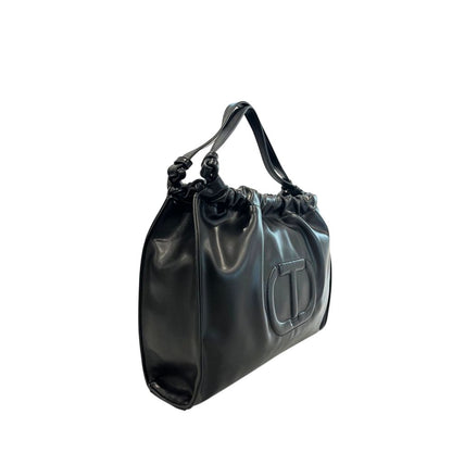 Twinset Schwarze Schultertasche aus PU für Damen