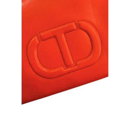 Twinset Orange Kunstleder-Handtasche für Damen