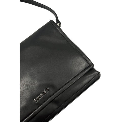 Twinset Schwarze Schultertasche aus PU für Damen